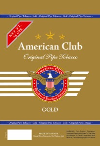American Club Pipe Tobacco Sleeve